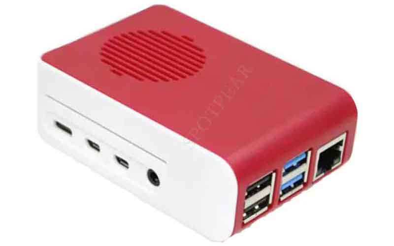 Raspberry Pi 4 Model B 1GB/2GB/4GB/8GB RAM With White-Red Case Kit