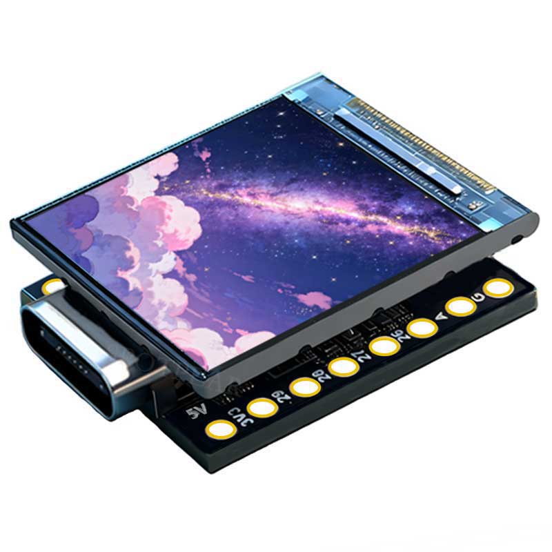 Raspberry Pi Pico 2 RP2350 0.85 inch LCD Display mini Development Board 0.85inch Screen RGB LED/SD Slot /QMI8658 Gyroscope Sensor