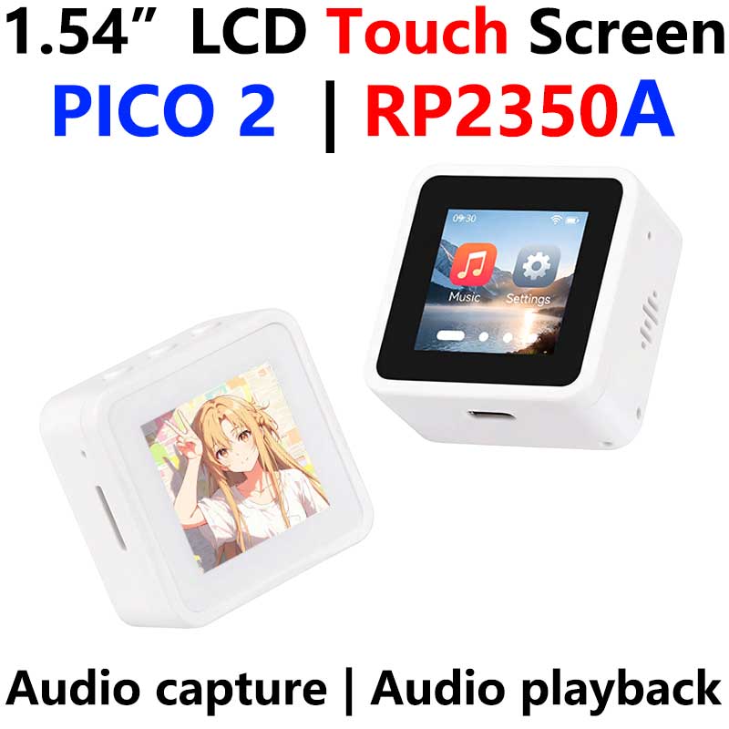 Raspberry Pi Pico 2 RP2350A 1.54inch TouchScreen 1.54 inch LCD Display Development Board 240×240