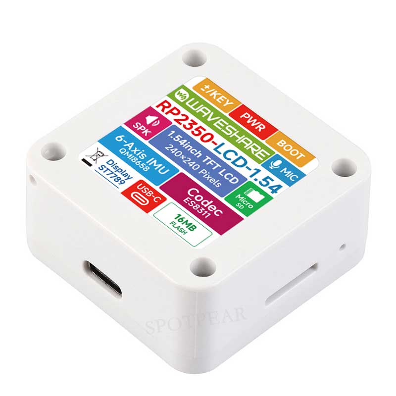 Raspberry Pi Pico 2 RP2350A 1.54inch TouchScreen 1.54 inch LCD Display Development Board 240×240