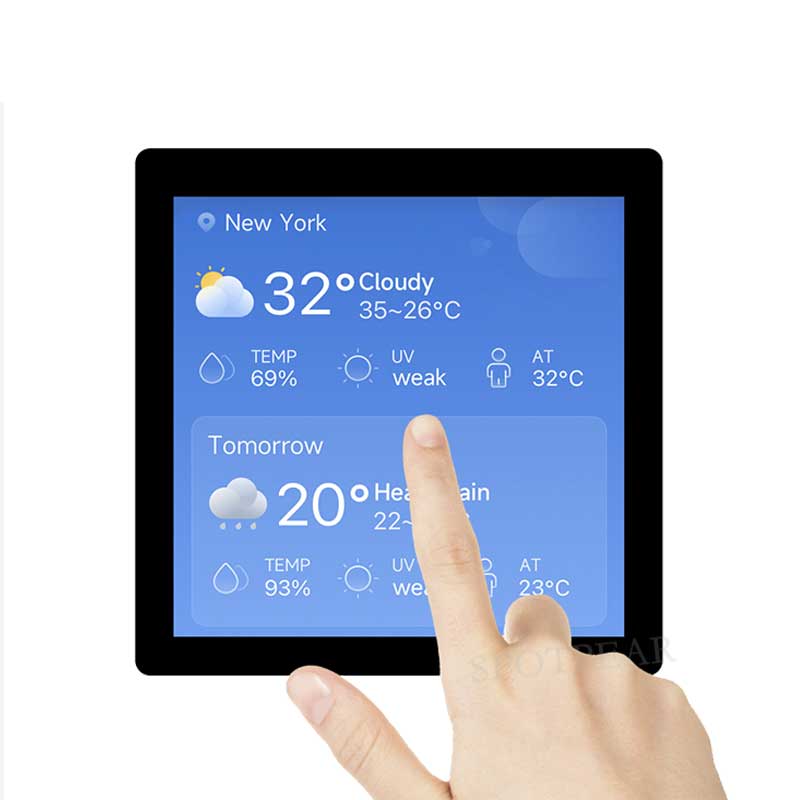 Raspberry Pi Pico 2 RP2350 4inch LCD CAN RS485 QMI8658 Development Board 480x480 TouchScreen Display  LVGL HMI I2C Sensor