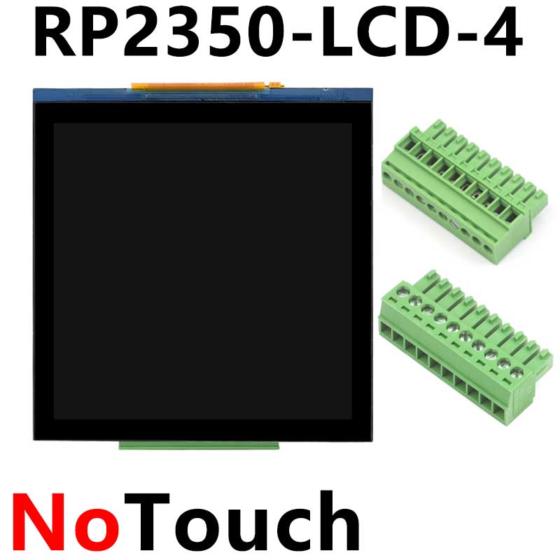 Raspberry Pi Pico 2 RP2350 4inch LCD CAN RS485 QMI8658 Development Board 480x480 TouchScreen Display  LVGL HMI I2C Sensor