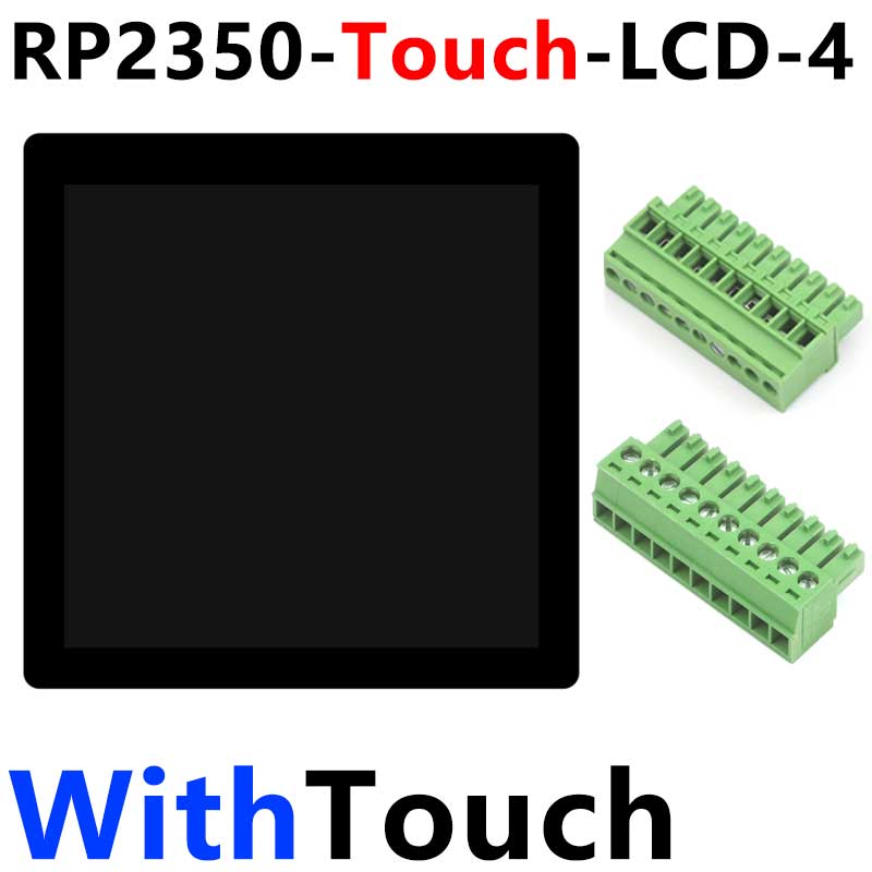 Raspberry Pi Pico 2 RP2350 4inch LCD CAN RS485 QMI8658 Development Board 480x480 TouchScreen Display  LVGL HMI I2C Sensor