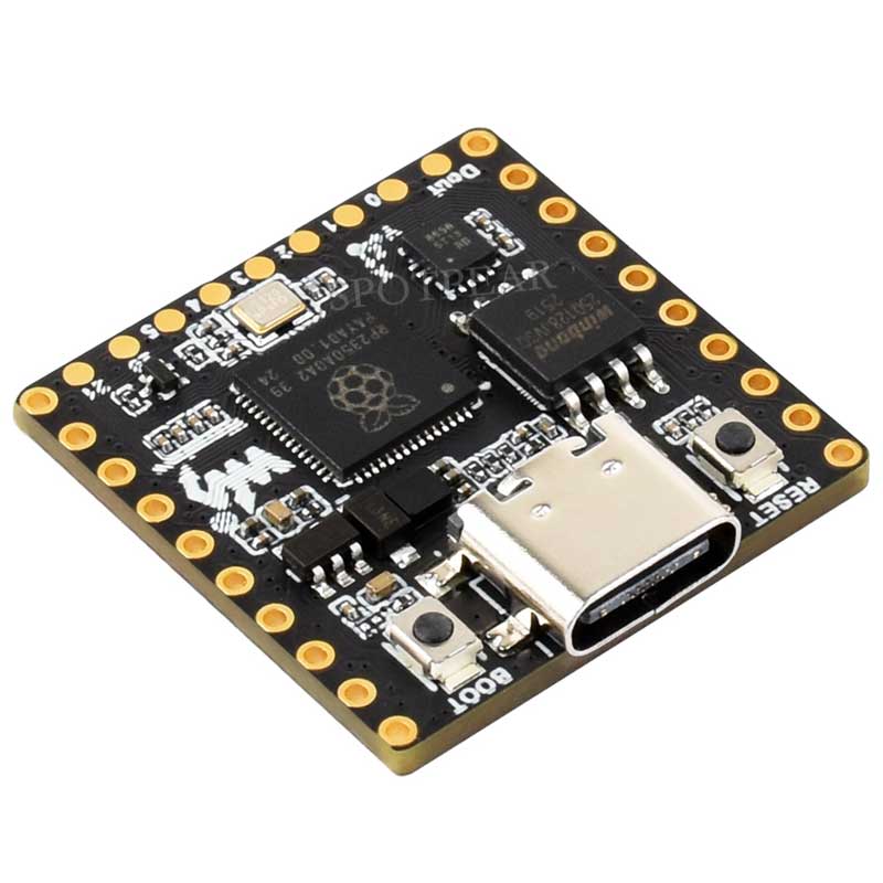 Raspberry Pi Pico 2 RP2350-Matrix Development Board 8×8 RGB LED Matrix QMI8658 6-Axis Sensor