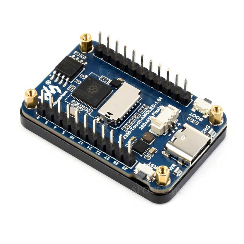 Raspberry Pi Pico 2 RP2350 1.64 inch AMOLED Development Board Display TouchScreen 280x456 QMI8658 IMU QSPI