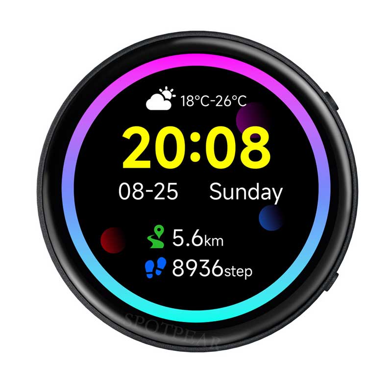 Raspberry Pi Pico 2 RP2350 1.75-inch AMOLED 1.75inch Round TouchScreen Display QMI8658 6-axis GPS