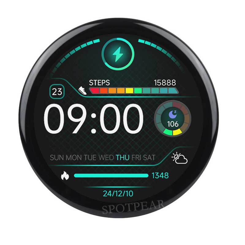 Raspberry Pi Pico 2 RP2350B 1.46 inch Round LCD Touch Display 412x412 HMI LVGL QMI8658 6-axis 65K Colors