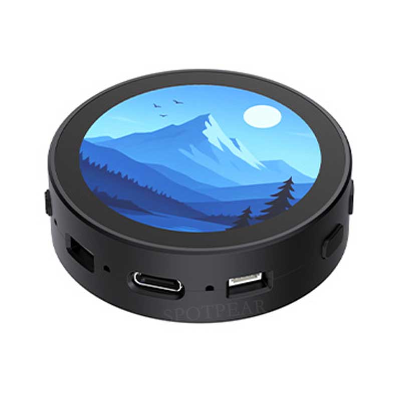  Raspberry Pi Pico 2 RP2350A  Audio Box 1.85-inch LCD Round 1.85inch TouchScreen Speaker 360x360