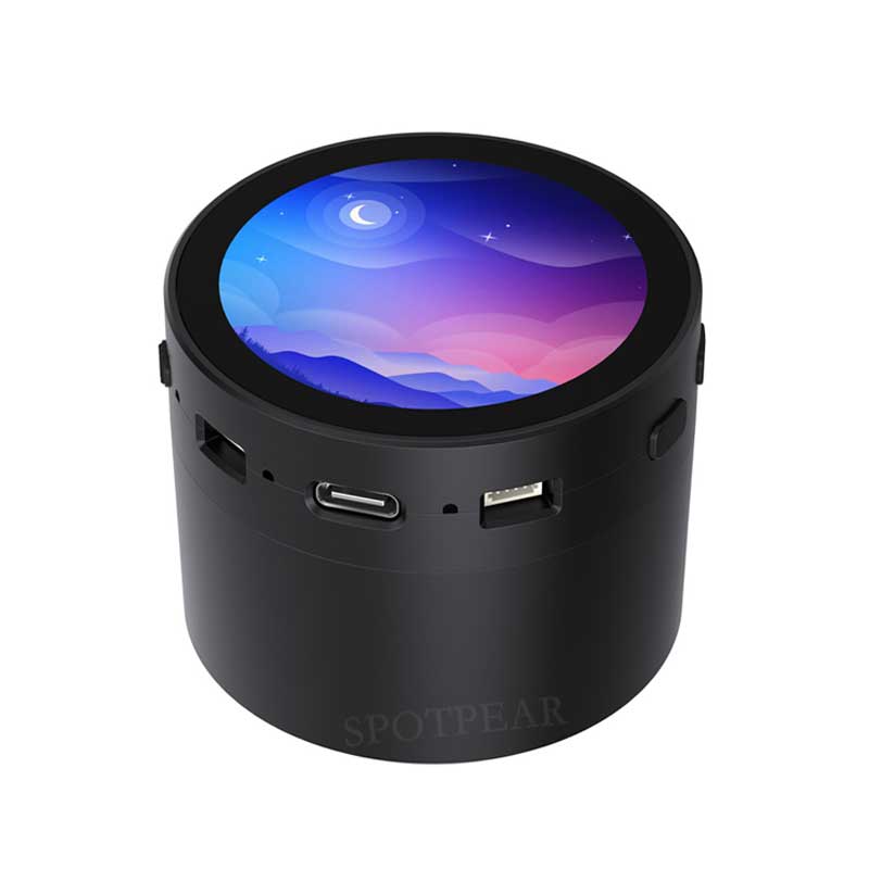  Raspberry Pi Pico 2 RP2350A  Audio Box 1.85-inch LCD Round 1.85inch TouchScreen Speaker 360x360