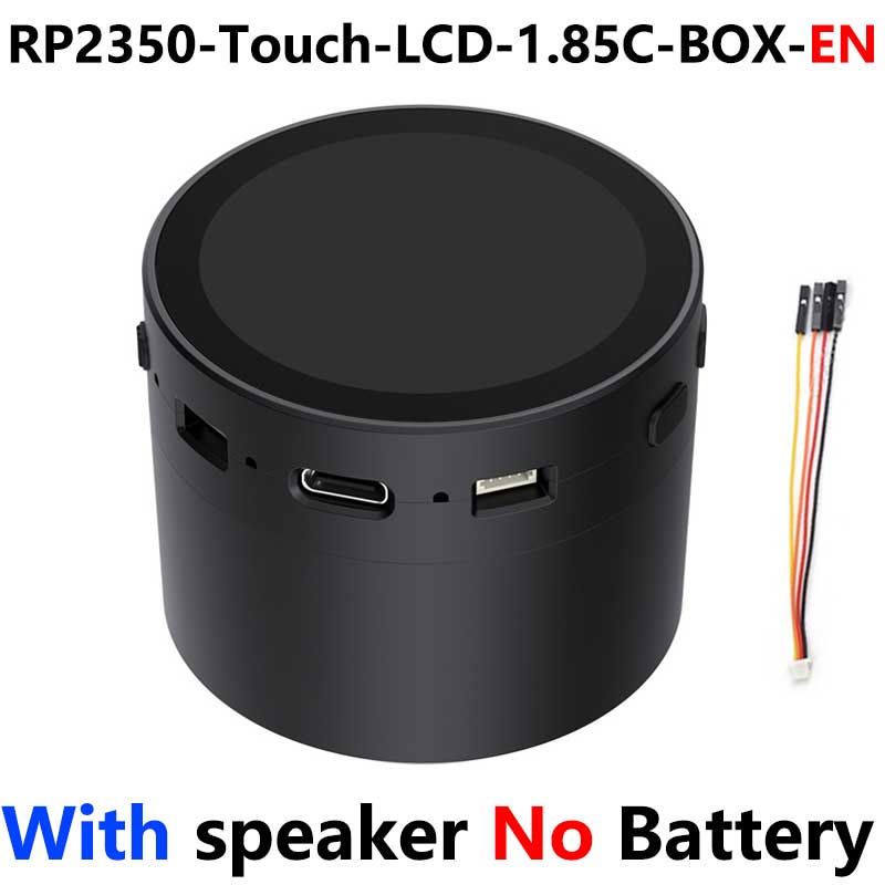  Raspberry Pi Pico 2 RP2350A  Audio Box 1.85-inch LCD Round 1.85inch TouchScreen Speaker 360x360