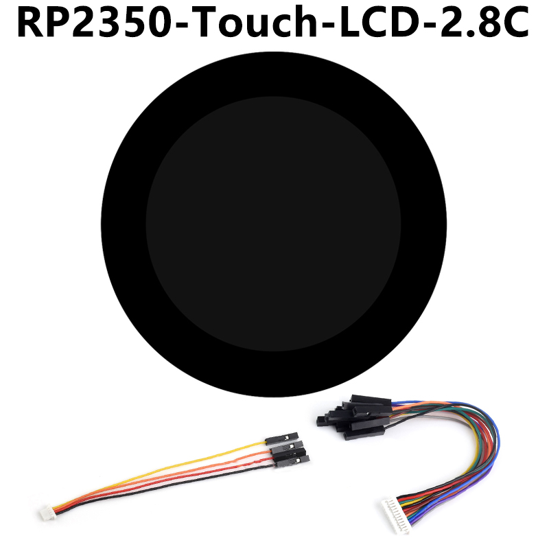 Raspberry Pi Pico 2 RP2350B 2.8 inch LCD Development Board RGB Display Round  TouchScreen 480x480 LVGL QMI8658 / SD / RTC