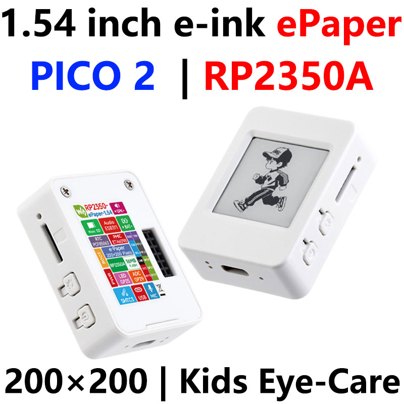 Raspberry Pi Pico 2 RP2350A 1.54inch TouchScreen 1.54 inch ePaper Display Development Board 200×200