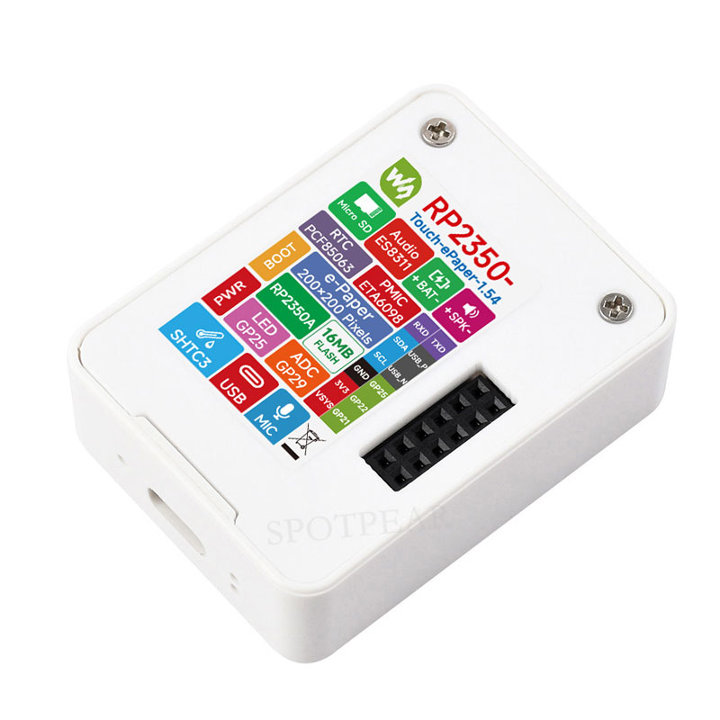 Raspberry Pi Pico 2 RP2350A 1.54inch TouchScreen 1.54 inch ePaper Display Development Board 200×200