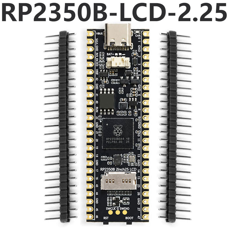 Raspberry Pi Pico 2 RP2350 2.25inch LCD Display Development Board RGB Lighting 76×284