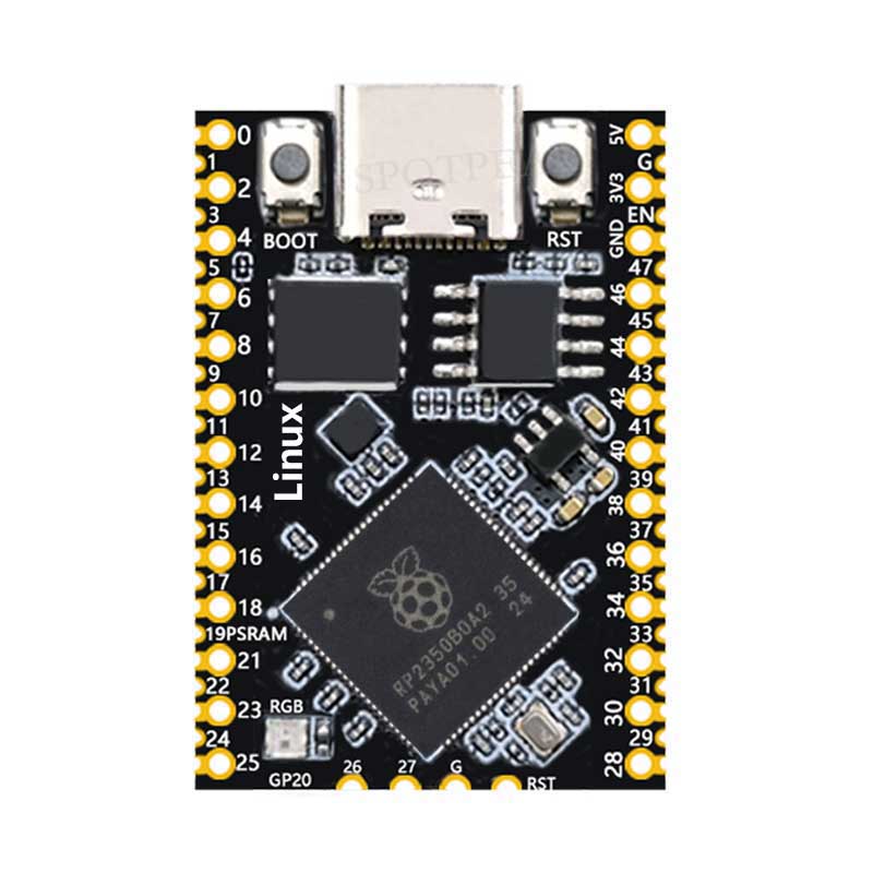 Raspberry Pi Pico 2 Tiny RP2350B RP2350-Linux Mini Development Board with PSRAM-8MB Or Without PSRAM