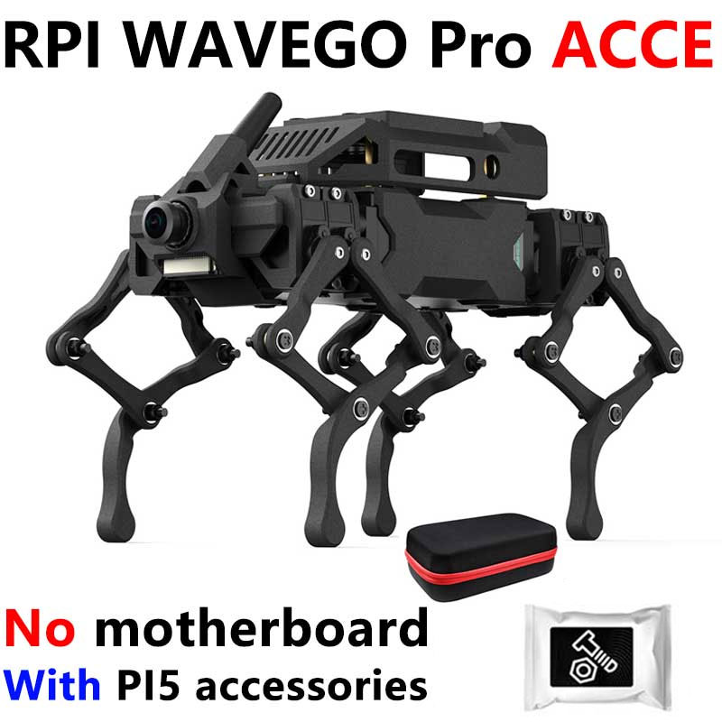 Raspberry Pi Robot Dog Wavego Pro 12 quadruped ESP32 ESP-NOW color recognition and self-balancing control