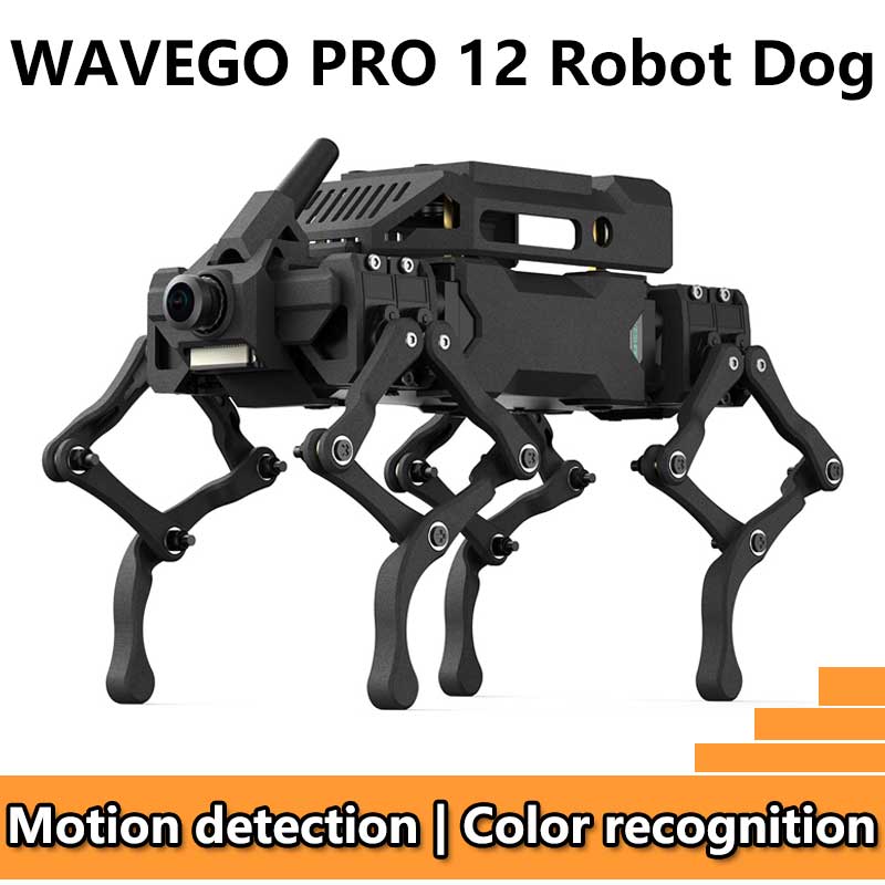Raspberry Pi Robot Dog Wavego Pro 12 quadruped ESP32 ESP-NOW color recognition and self-balancing control