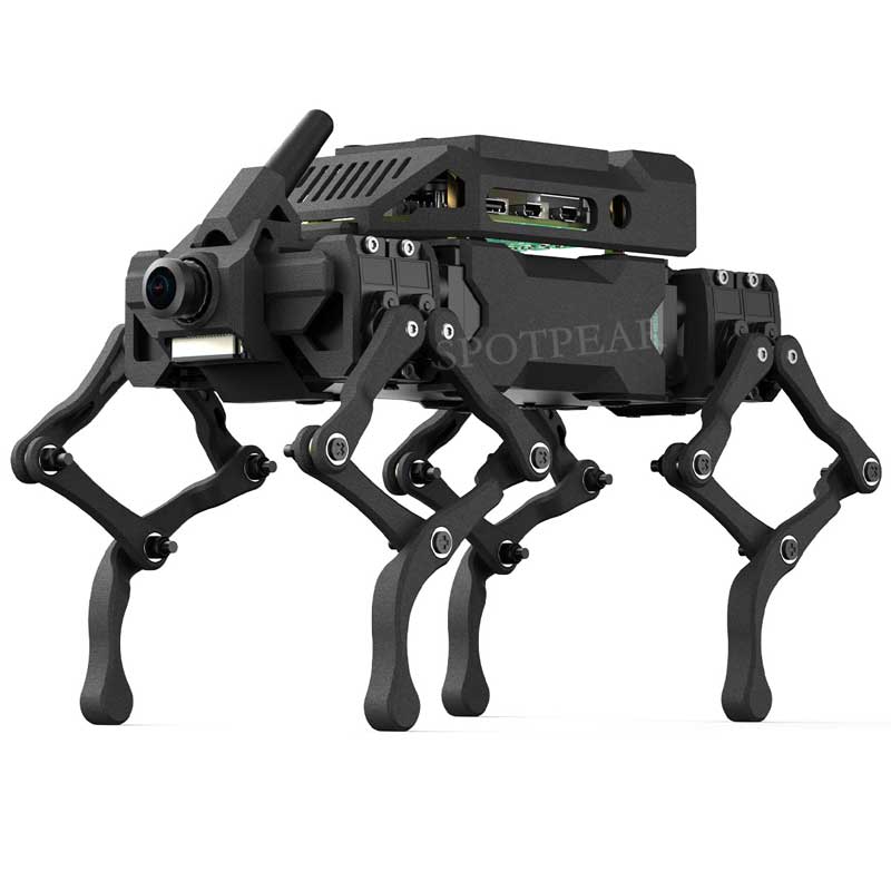 Raspberry Pi Robot Dog Wavego Pro 12 quadruped ESP32 ESP-NOW color recognition and self-balancing control