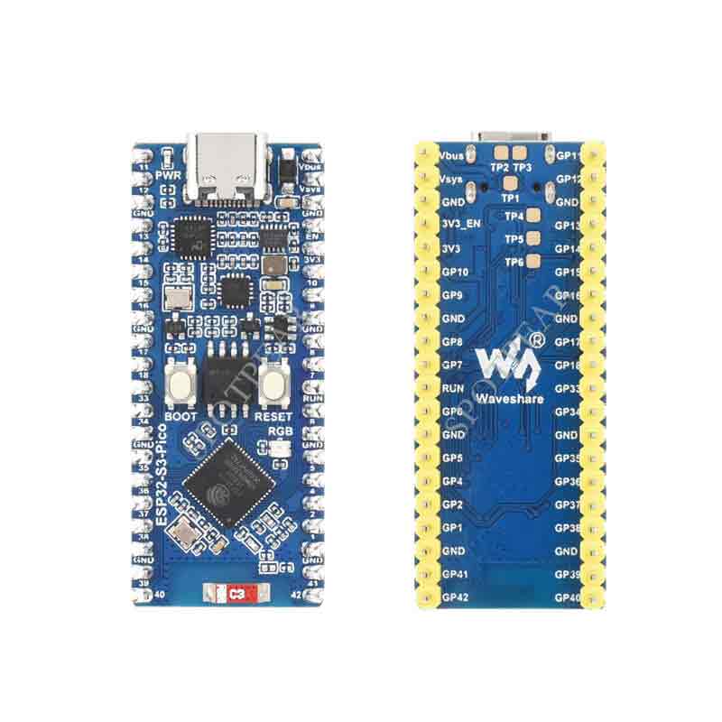ESP32-S3 Wi-Fi Bluetooth Development Board Port&Size Compatible With Raspberry Pi Pico