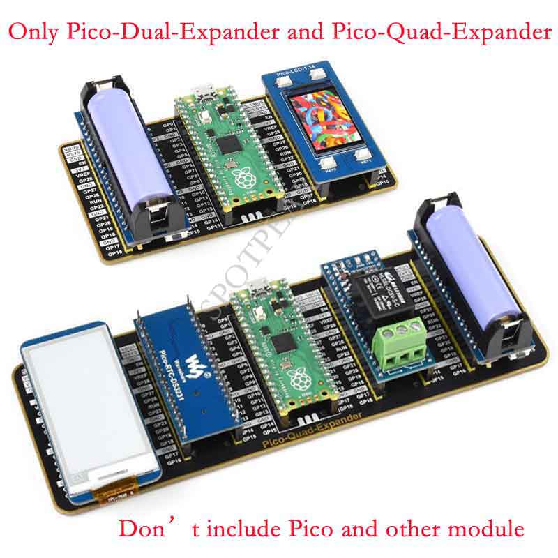 Raspberry Pi Pico Pico Dual / Quad Expander Two Sets of Male Headers