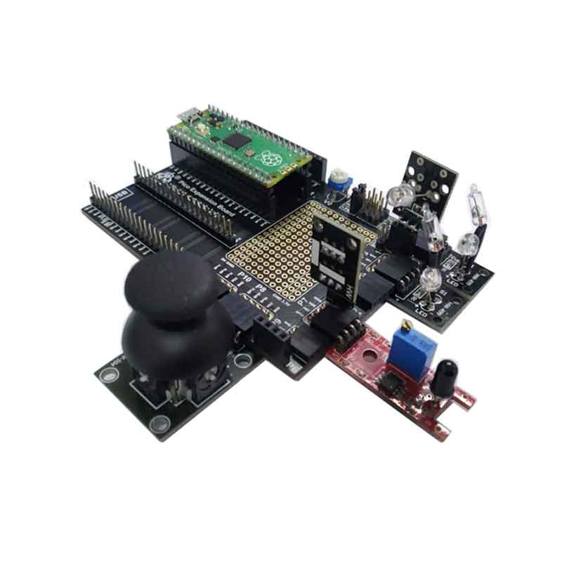 Raspberry Pi Pico Sensor Starter Kit Diy School Kit  Pico Expansion Board 37 Sensor Kit Support Pyth