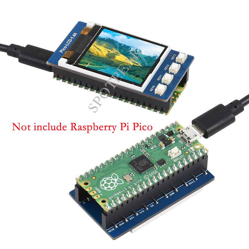 Raspberry Pi Pico 1.44inch LCD Display Module 1.44 inch Screen 65K Colors 128×128 SPI