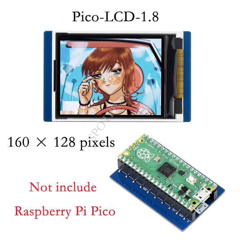 Raspberry Pi Pico 1.8inch LCD display Module 1.8 inch 65K Colors SPI 160×128