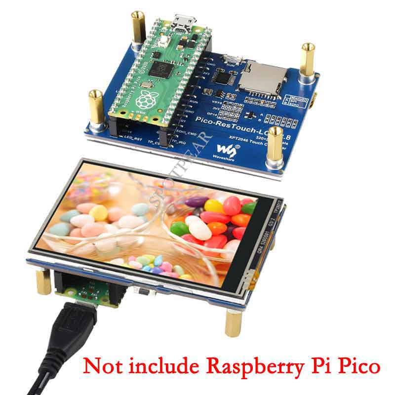  Raspberry Pi Pico 2.8inch LCD Display Module 2.8 inch Touch Screen 262K Colors 320×240