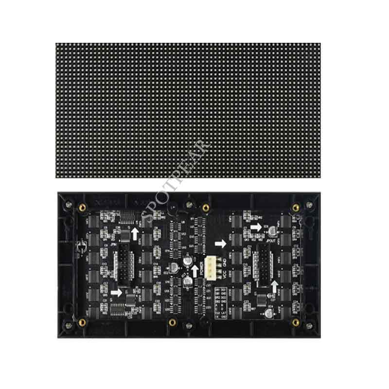 Raspberry Pi Pico RGB LED dot matrix display full color multi function digital clock 64×32 