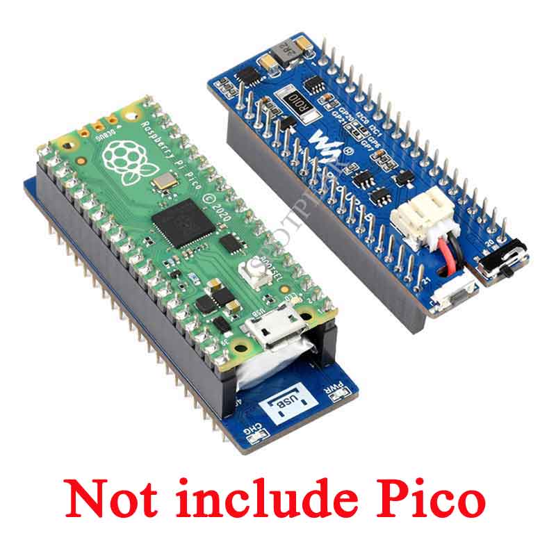 Raspberry Pi Pico UPS Module Uninterruptible Power Supply Li po Battery Stackable Design