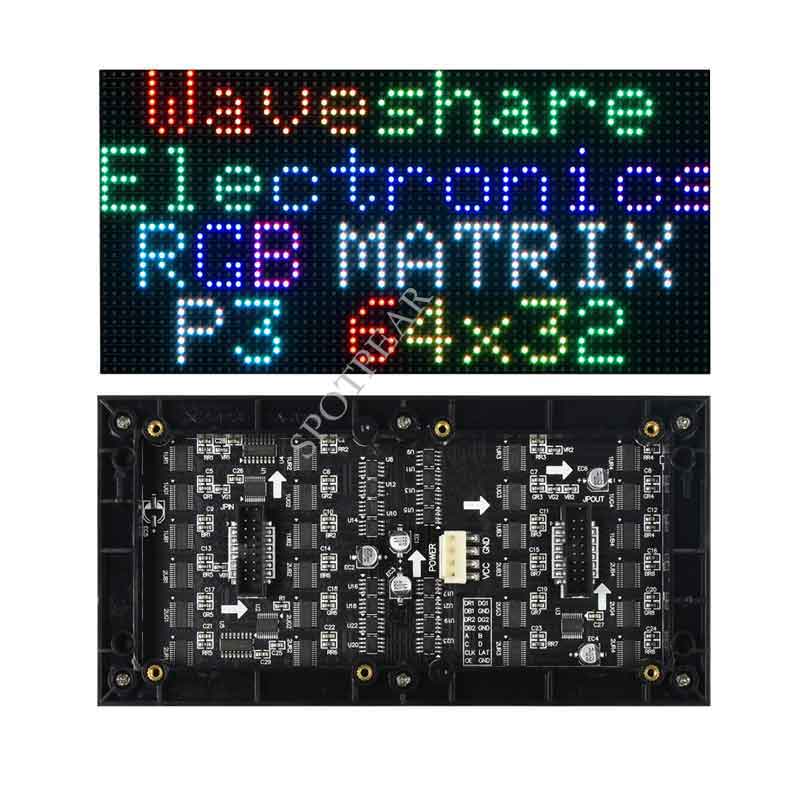 Universal RGB LED Digits dot matrix display full color 64×32 adjustable brightness 