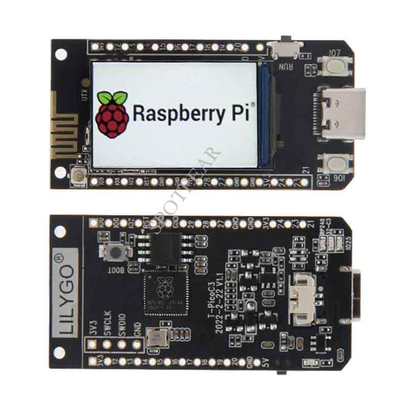 Raspberry Pi Pico RP2040 + ESP32 C3 double MCU chip  development board with 1.14 inch LCD