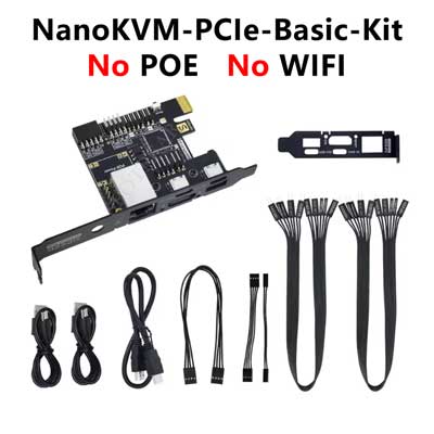 Sipeed NanoKVM-PCIe Remote Control /Power /Desktop Maintenance Server UART HDMI USB RISC-V For PiKVM