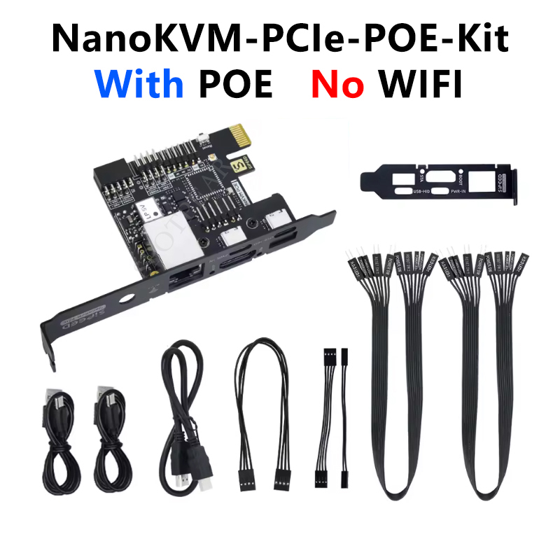 Sipeed NanoKVM-PCIe Remote Control /Power /Desktop Maintenance Server UART HDMI USB RISC-V For PiKVM
