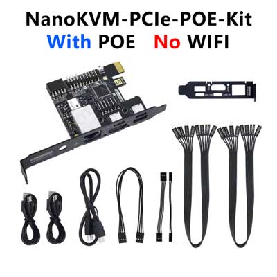 Sipeed NanoKVM-PCIe Remote Control /Power /Desktop Maintenance Server UART HDMI USB RISC-V For PiKVM