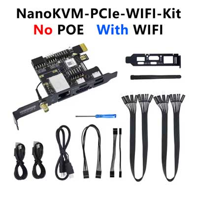 Sipeed NanoKVM-PCIe Remote Control /Power /Desktop Maintenance Server UART HDMI USB RISC-V For PiKVM