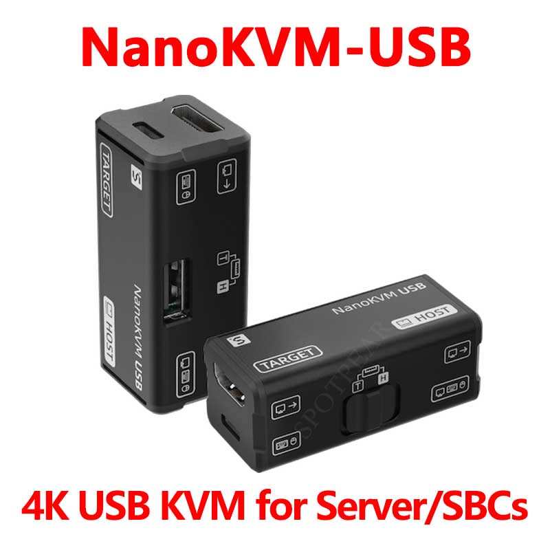 Sipeed NanoKVM-USB Finger-sized 4K USB KVM for Server/SBCs