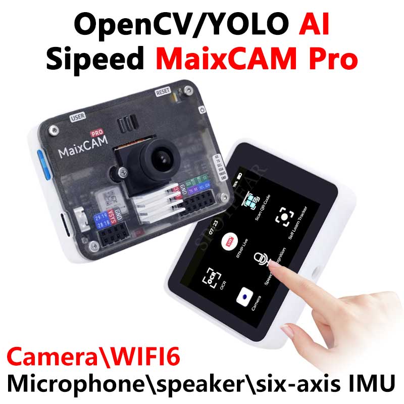 Sipeed MaixCAM Pro AI Camera Kit SG2002 RISC-V YOLO OpenCV Audio WIFI6 Linux Board IMU MicroPhone Speaker